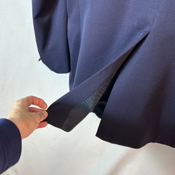 Oliver Navy Wool Two Button Classic Blazer Jacket Size 42R - Picture 7 of 16